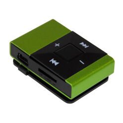 MP3 плеер + FM "Живи музыкой"(слот Micro SD+наушники+кабель для зарядки) зеленый